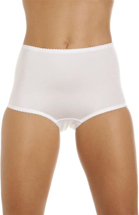 Camille Womens Ladies Underwear Shapewear White Plain Control Smooth