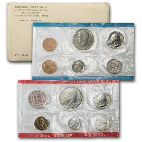 1971 Us Uncirculated Mint Set Great Prices On Collectible Us Mint