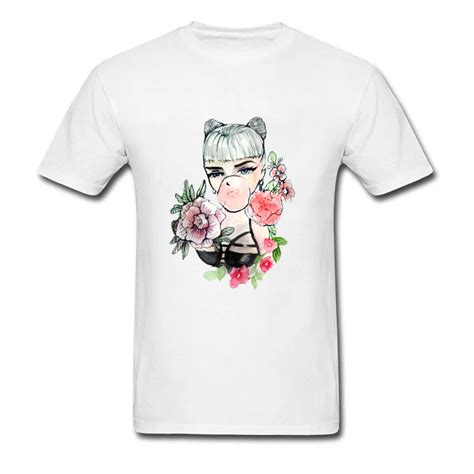 Patterns Tshirt Men Cool Design Bubble Gum Sex Girl T Shirt For Adult Pin Up T Shirts 100