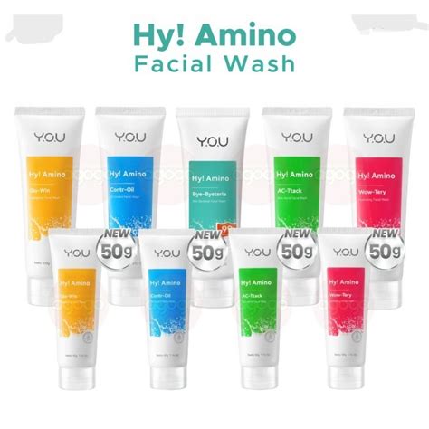 Jual You Hy Amino Facial Wash 50gr Shopee Indonesia