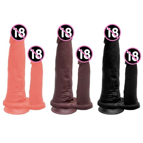 P Nis De Borracha Consolo Dildo Realista Ventosa Para Dupla Penetra O Dois Pinto Dp Sex