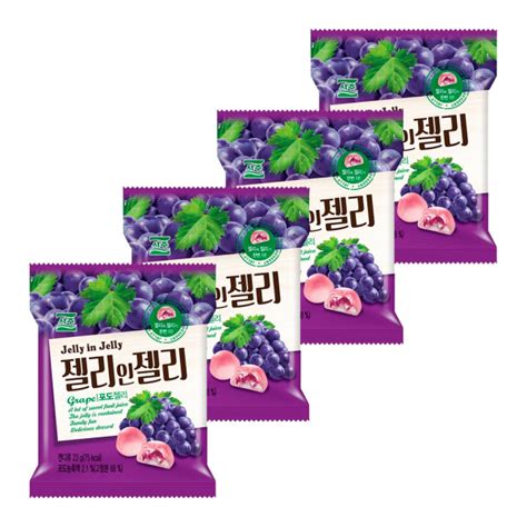 Мармелад Jelly In Jelly со вкусом винограда Seoju, 23 г х 4 шт - купить ...