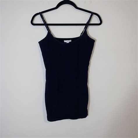 American Eagle Outfitters Black Spaghetti Strap Cami Depop