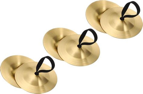 Patikil Finger Cymbal 3 Pair Belly Dancing Finger Zills