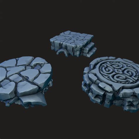 3d Printable Bases Or Platforms By Alexander Buryak