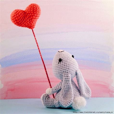 Зайчик с сердцем Crochet Amigurumi, Amigurumi Doll, Crochet Dolls ...