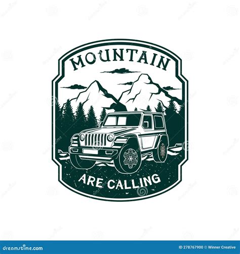 Jeep Truck Logo Design Offroad Truck Adventure Illustration Logo