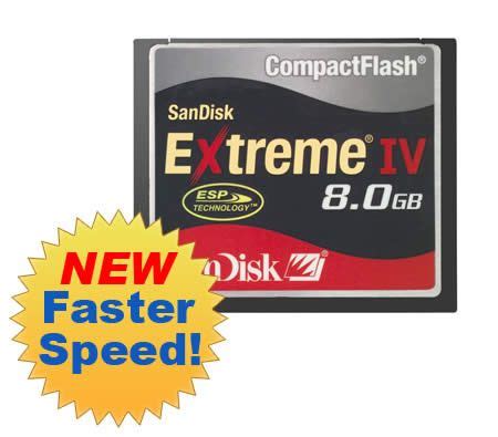 Sandisk Gb Extreme Iv Compact Flash Memory Storage Card X