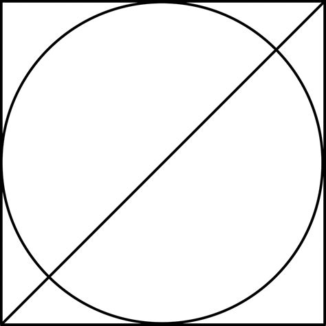 Square Circumscribed About A Circle Clipart Etc