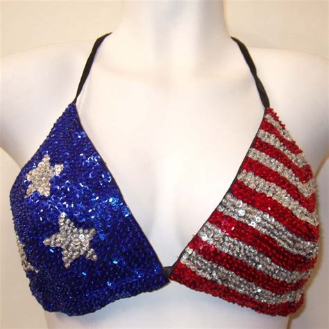 American Flag Bikini Etsy