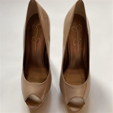 Jessica Simpson Nude High Heels Size Uk Depop