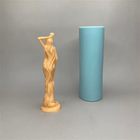 Nude Girl With A Flower Forms For Candles Silicone Molds 3d Etsy