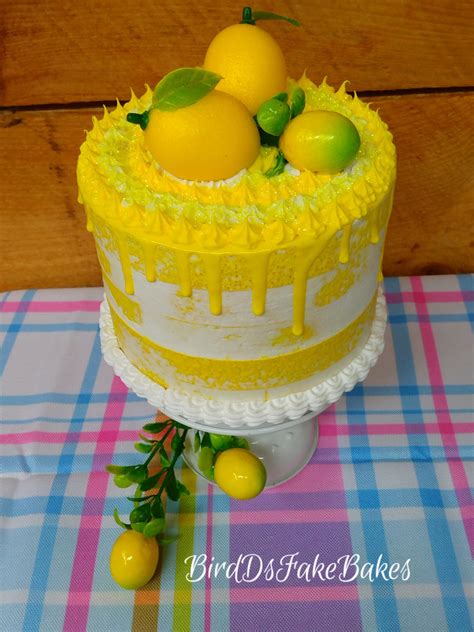 Lemon Naked Cake Etsy