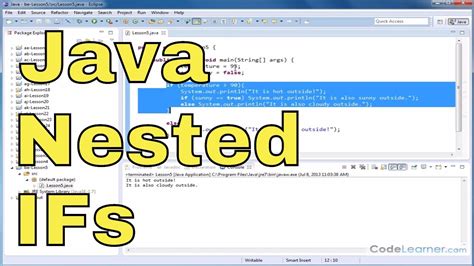 Java Programming Tutorial Nested If Statements Youtube