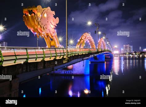 Jan 2024 Dragon Bridge In Da Nang At Night Stock Photo Alamy