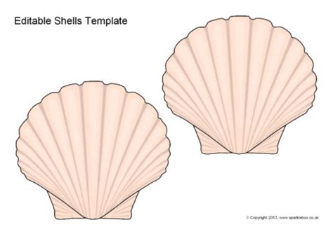 shell stencil printable
