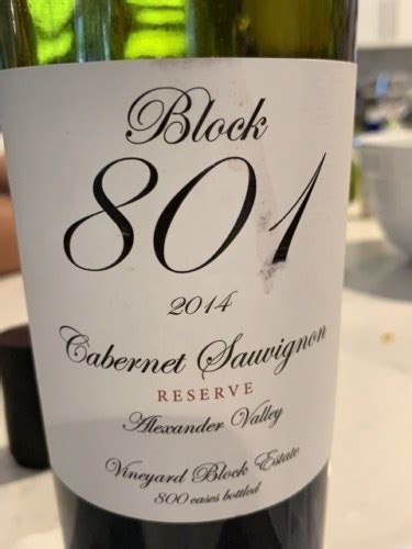 Vineyard Block Estate Block Reserve Cabernet Sauvignon Vivino