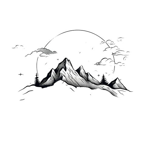 nature mountain  art nature mountain tree png transparent image