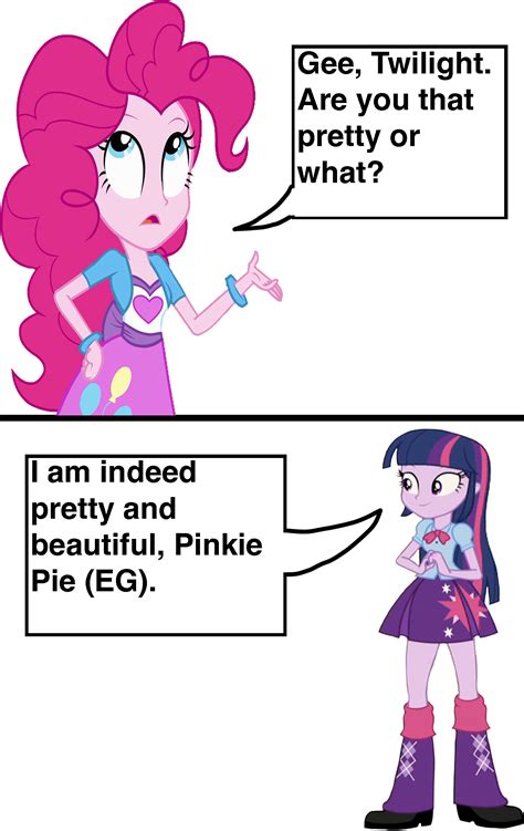 Twilight Sparkle asking Pinkie Pie (EG) by HomerSimpson1983 on DeviantArt