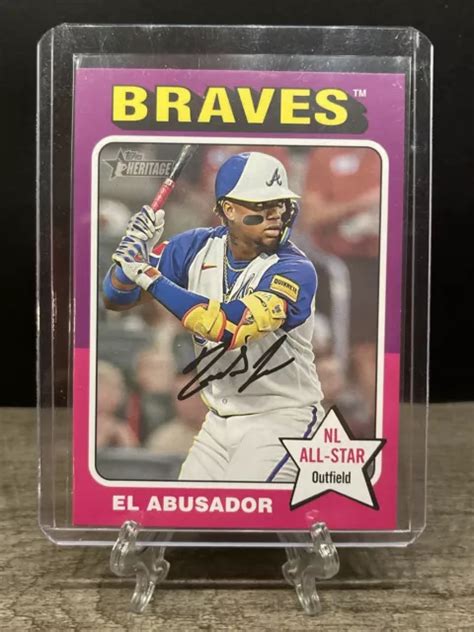 Topps Heritage Ronald Acuna Jr El Abusador Variante De Surnom