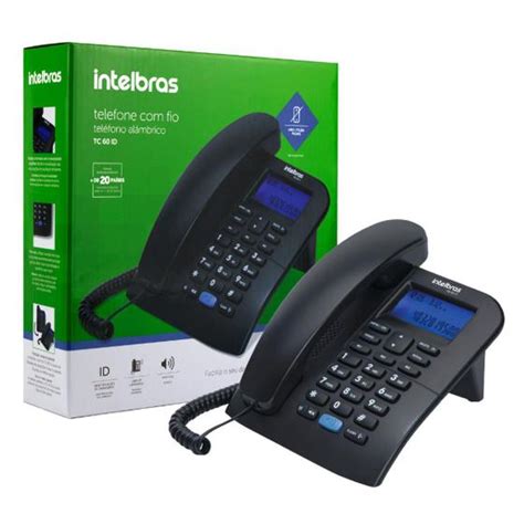 Telefone Fixo Com Fio - Telefone Fixo Com Fio Intelbras Tc60 Viva-voz Identificador Chamadas ...
