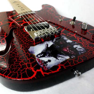 Nos Naked Lonestar Semi Hollowbody Custom Crackle Painted Reverb