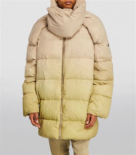 Mens Rick Owens Beige X Moncler Convertible Puffer Jacket Harrods