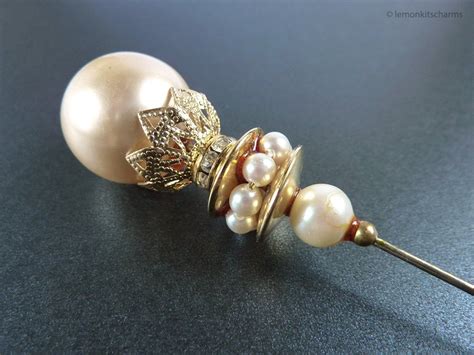 Vintage Faux Pearl Hat Pin Long Stick Pin 1950s 1960s Etsy Singapore