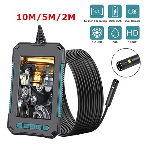 Handheld Endoscope 4.3 Inches IPS Screen 1080P High Definition IP68 ...