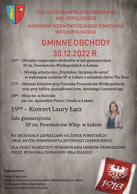 Portal WRC Gminne Obchody 104 Rocznicy Wybuchu Powstania Wielkopolskiego