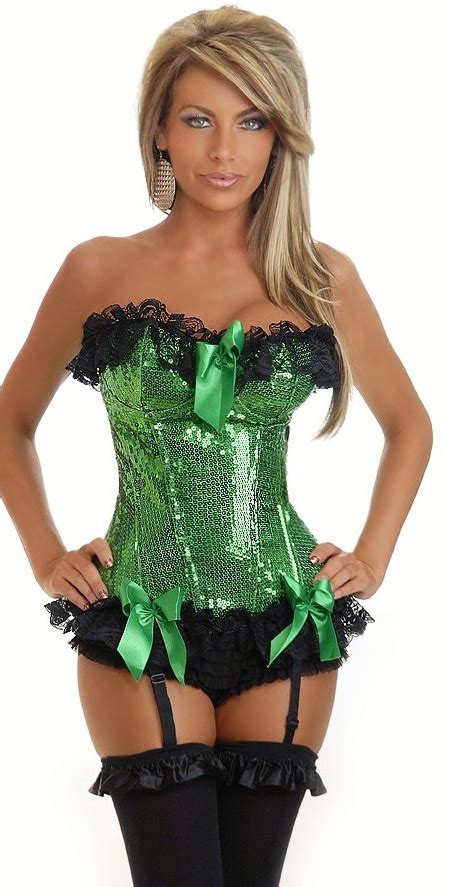 Sequin Burlesque Underwire Corset SpicyLegs