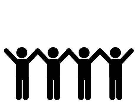 Stick Figure Vector Illustration Stick Man Friendship Pictogram