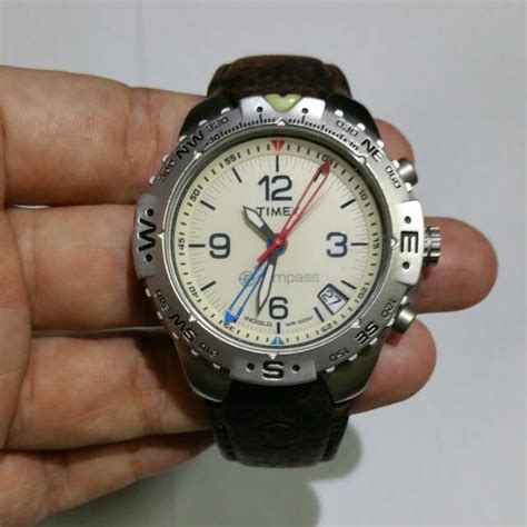 Timex Expedition E Compass Indiglo 100m Stainless Steel Men S Watch Black Band Watchcharts