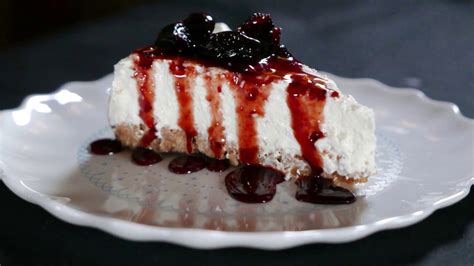 Cheesecake Fara Coacere Cu Dulceata De Cirese Amare YouTube