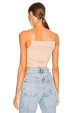 Superdown Jessa Ruched Tank In Nude Revolve