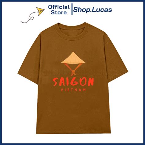 Áo Thun In Chữ Hài Hước Nam SÀI GÒN VIỆT NAM Nữ Unisex Cổ Tròn Slogan Hot Trend Local Brand Shop