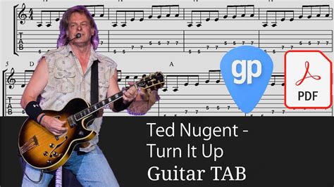 Ted Nugent Turn It Up Guitar Tabs Tabs Youtube