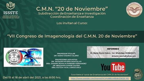 Vii Congreso De Imagenolog A Del C M N De Noviembre Youtube