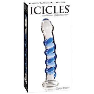 Icicles No 5 Glass Dildo Massager Pipedream Satisfaction