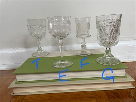 Stunning Victorian Era Antique Cordial Glasses Etsy