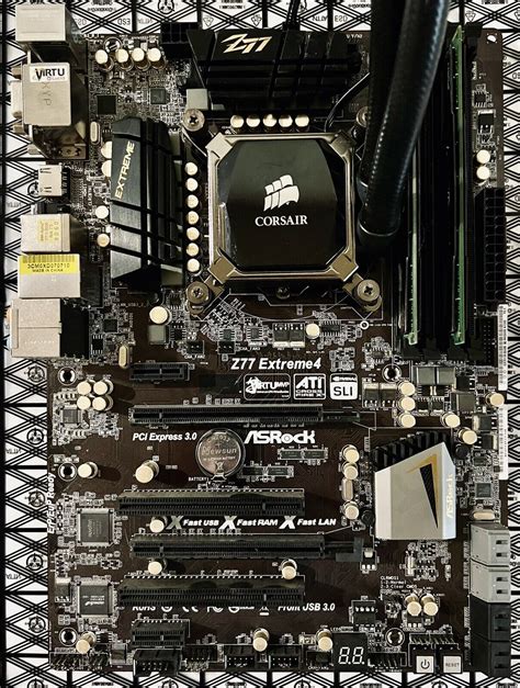 Asrock Z77 Extreme4 Motherboard Intel I7 3770 8gb Ram Corsair H60