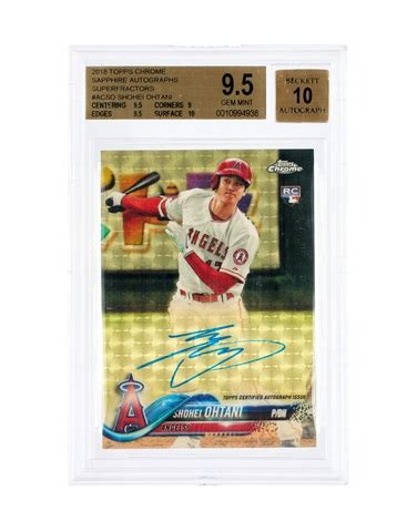 2018 Topps Chrome Sapphire Superfractor Rookie Autograph AC SO Shohei