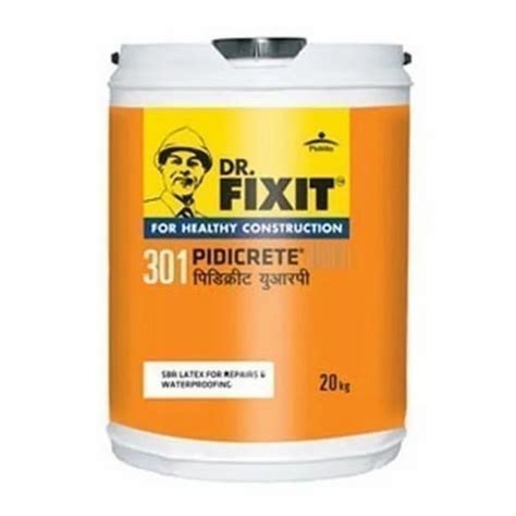 Milky White Dr Fixit 301 Pidicrete Waterproofing Coating Packaging