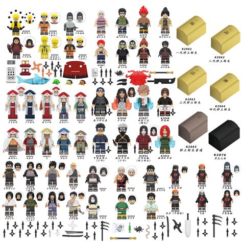 Naruto Anime ed Minifigures Akatsuki Itachi sasuke Blocos De Construção