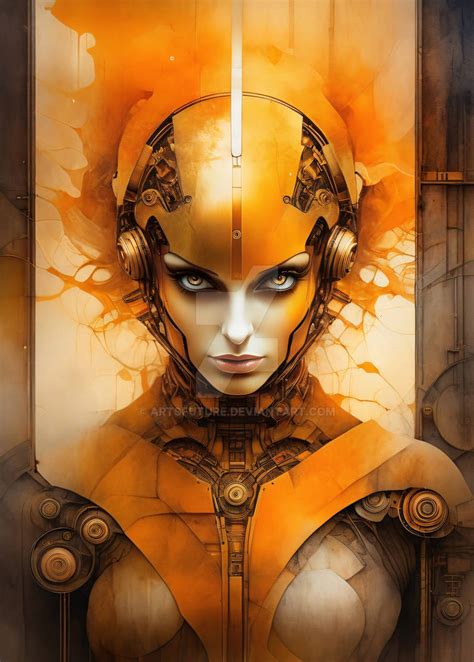 Abstract robot woman by ArtsFuture on DeviantArt