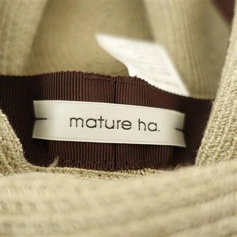 定価2 3万マチュアーハ mature ha BOXED HAT abaca 7cm ボックスハット 帽子ぼうし日よけ ha84