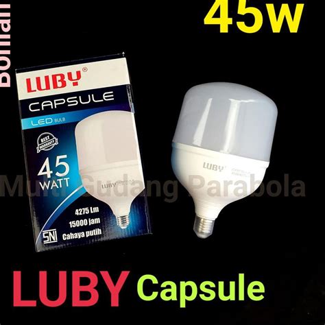 Jual Lampu LED Luby Capsule 45 Watt Cahaya Putih Garansi 2 Tahun