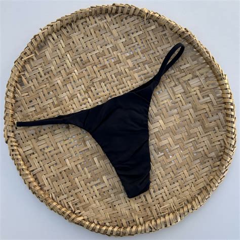 Tanga Semi Fio Preto Comprar Em Meu Bikini Novo