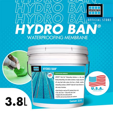 Laticrete® Hydro Ban Waterproofing Membrane 38l Lazada Ph