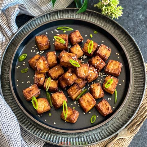 Crispy Air Fryer Tofu - Spice Cravings